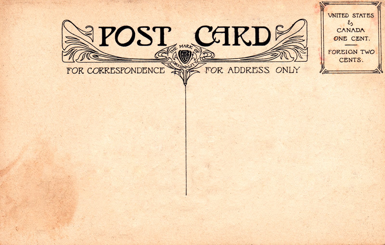 Vintage Postcard Templates 56